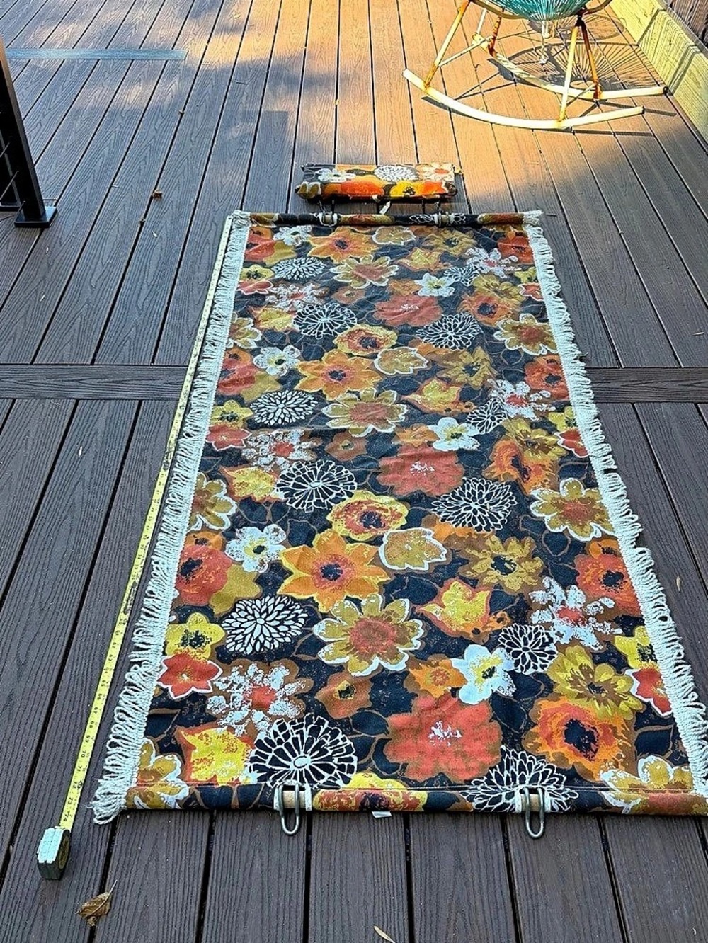 Retro flower power hammock 60's